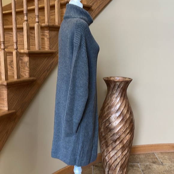 NWT KAREN KANE RELAXED FIT RIBBED SWEATER DRESS GRAY SIZE SMALL OVERSIZED - Picture 6 of 14